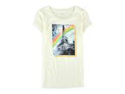 Aeropostale Girls Glittered Paris Graphic T Shirt 047 M
