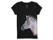 Aeropostale Girls Floral Zebra Graphic T Shirt 001 L