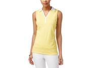 Charter Club Womens Sleeveless Polo Shirt sunyellow XL