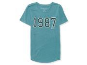 Aeropostale Womens 1987 Embellished T Shirt 473 L