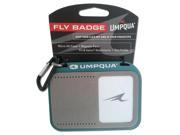 Umpqua UPG Green Fly Fishing Badge Pin On Magnetic Fly Holder Patch Midge Box