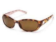 Suncloud Iris Sunglasses Tortoise Backpaint Brown Polarized Petite Women s