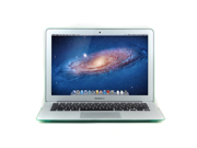 2 in 1 Aqua Green Clear Crystal Hard Snap On Case Cover for 13.3 inches Macbook Air Transparent Keyboard Cover