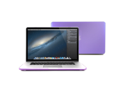 2 in 1 Purple Coated Matte Hard Case Cover for 13 inches Macbook Pro Retina Display Transparent Keyboard Cover