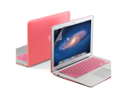 3 in 1 Pink Matte Coated Hard Case Cover for 13.3 inches Macbook Air Pink Keyboard Cover 13 inches Screen Protector