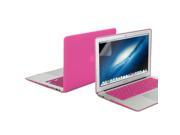 Hard Case Frosted for MacBook Air 11 Hot Pink 3 in 1 Frosted Hard Case Cover Keyboard Cover 11 Screen Protector