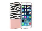 Hard Case Zebra for iPhone 6 5.5 inch Display Pale Pink Zebra Pattern Snap On Protective Hard Shell Back Case