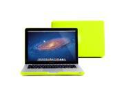 2 in 1 Neon Yellow Frosted Coated Hard Snap On Case Cover for 13.3 inches Macbook Pro TPU Transparent Keybo