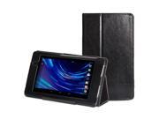 Black Crazy Horse Pattern Folio Stand Case Cover with Wake Up Function for Nexus 7 inch FHD 2nd 2013 Generation