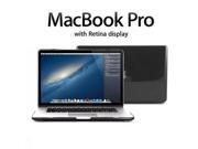 GMYLE Black Clear Crystal Hard Shell Clip Snap On Case for New Apple Retina Display Macbook Pro 15 inches