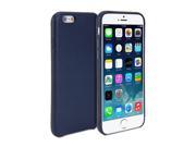 GMYLE Cover Case Leather Genuine Leather Case for iPhone 6 6s Navy Blue