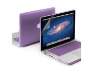 Purple Frosted Coated Hard Case Cover for 13 Inches Macbook Pro Purple Keyboard Cover 13 inches Clear Screen Protector