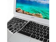 GMYLE Black Silicon Keyboard Cover for Acer 11.6 Chromebook CB3 111 C670 CB3 111 C8UB