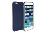 GMYLE Genuine Aniline Leather Cover Case for iPhone 6 Plus 5.5 inch Display Navy Blue Leather Slim Hard Back Case