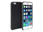 GMYLE Genuine Aniline Leather Cover Case for iPhone 6 Plus 5.5 inch Display Black Leather Slim Hard Back Case