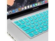GMYLE Turquoise Robin Egg Blue Keyboard Cover for Macbook Air Pro 13 15 15 Pro Retina 17 US model OS 10.7 New Layout
