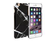 GMYLE Hard Case Print Crystal for iPhone 6 5.5 inch Display White Marble Pattern Slim Fit Hard Shell Back Case