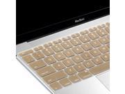 GMYLE Silicon Keyboard Cover for 12 Retina MacBook Air US model Metallic Champagne Gold