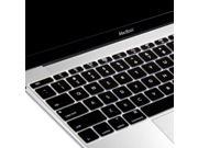 GMYLE Silicon Keyboard Cover for MacBook Air 12 inch with Retina display US model Black