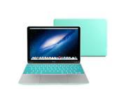 GMYLE Turquoise blue 2 in 1 matte Hard Case Candy Frosted Keyboard Cover for The New Macbook 12 inch with Retina Display