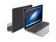 GMYLE Black 3 in 1 Hard Case Frosted for Macbook Air Retina 12 Silicon Keyboard and LCD Screen Protector US layout