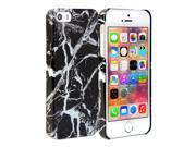 iPhone 5 Case GMYLE Cover Case Print Crystal for iPhone 5 Marble Pattern Hybrid TPU Protecti