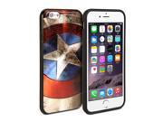 iPhone 6S Case GMYLE Snap Cover Coated for iPhone 6S Captain US Image Silm Soft Phone Case