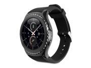 GMYLE Slap on Silicon Wristband for Samsung Gear S2 Black