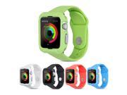 GMYLE Silicone Rubber Case Wrist Armband for Apple Watch 38mm Light Green
