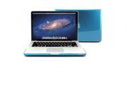GMYLE Aqua Green Rubberized Coating See through Hard Shell Case Cover Perfect fit for 13 inch Macbook Pro
