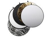 Square Perfect 43 Inch 5 in 1 Light Multi Collapsible Photo Disc Reflector