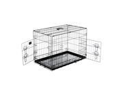 Pet Trex PT2302 36 Folding Pet Crate Kennel Metal Cage for Dogs Double Door