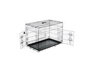 Pet Trex 30 Folding Pet Crate Double Door Kennel Wire Cage 30 Inch