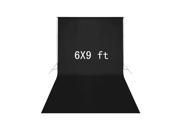 Square Perfect 6 X 9 Economy Black Muslin Backdrop For Photography