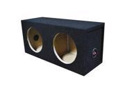 Qpower QSOLO82HOLE Dual 8 Sealed Woofer Box