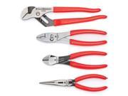 Gearwrench 82114 4 Pc Assorted Plier Set Dip Handle