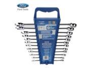 Ford Tools FHTEI078EPMM 12 Piece Combination Wrench Set Metric Elliptical Panel
