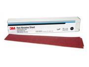3M 1181 Red Abrasive Hookit Sheet 2 3 4 in x 16 1 2 in P80D 25 sheets per box