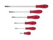 Gearwrench 82732 6pc. Slotted Solid Handle Screwdriver Set