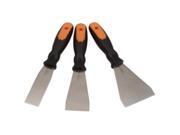 VIM Tools SS7100 3 Piece Flexible Stainless Steel Putty Knife Set