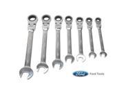 Ford Tools FHT0105IN 7 Piece Flexible Geared Wrench Set Fractional