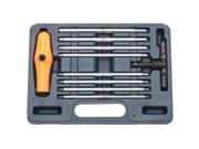 VIM Tools BHM100 10 Pieces Extra Long Metric Ball Hex Ratcheting T Handle Set