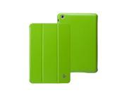 Jisoncase Classic Green Premium Leatherette Smart Cover Case for iPad mini