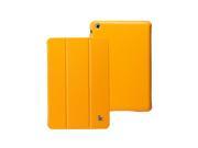 Jisoncase Classic Orange Premium Leatherette Smart Cover Case for iPad mini