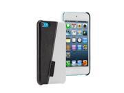 Jisoncase Premium Leatherette Fashion Forward Case for iPod Touch 5 White Black