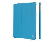 Jisoncase Classic Sky Blue Premium Leatherette Smart Cover Case for iPad Air JS ID5 01H40