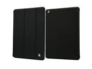 Jisoncase Black Precision Genuine Leather Smart Case for iPad Air JS ID5 14O10