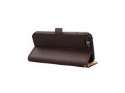 Jisoncase Brown Premium Leatherette Credit Card Case for iPhone 6 JS IP6 10H20