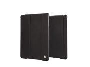 Jisoncase Classic Black Premium Leatherette Smart Case for iPad Air 2 iPad Air JS ID6 04H10