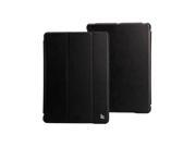 Jisoncase Black PU Leatherette Smart Cover Case for iPad Air 2 iPad Air JS ID6 01T10